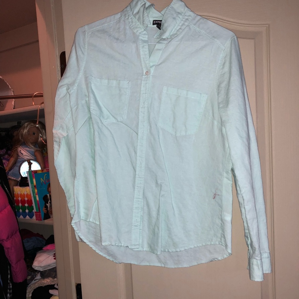 Mint Linen Shirt
